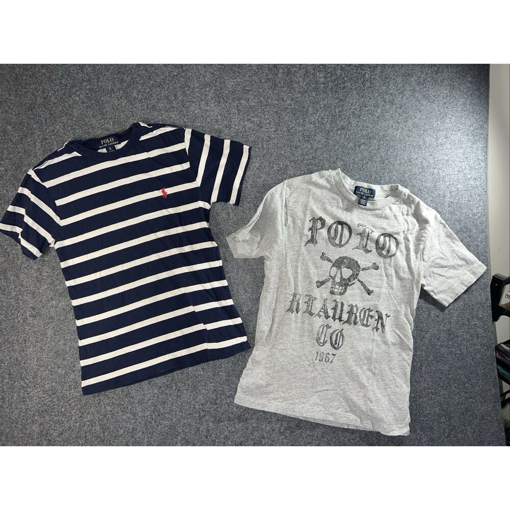 Lot 2 Ralph Lauren Polo Boys 8 Short Sleeve T Shirts